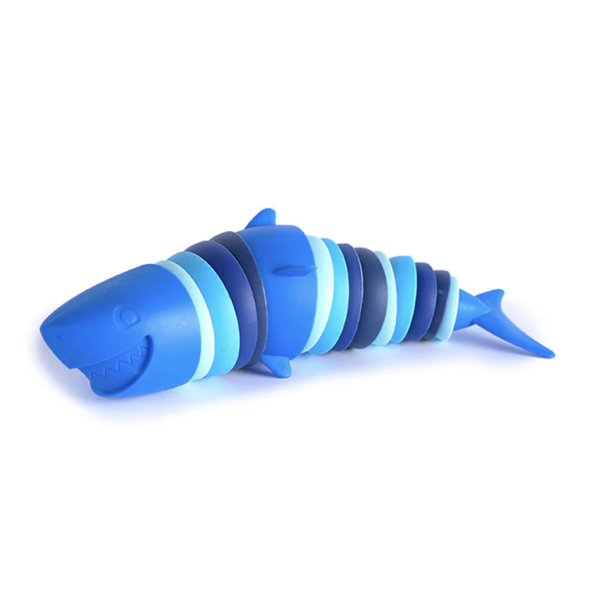 Shark fidget toy in blue color